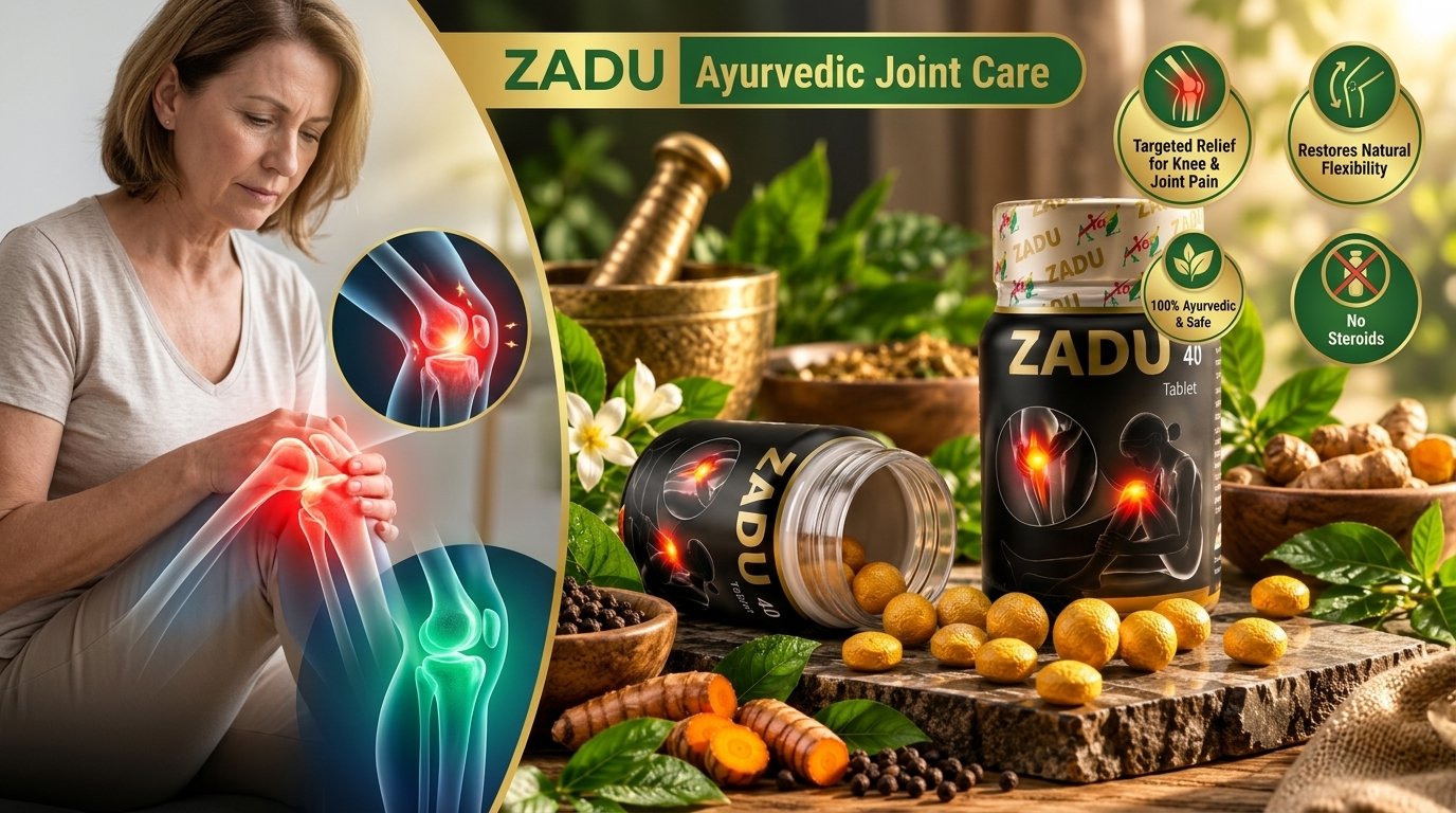 ZADU Ayurvedic Joint Care - Targeted Relief for Knee & Joint Pain